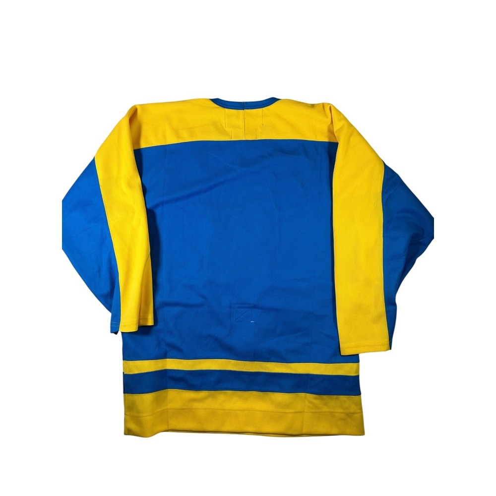 Game Worn Nike Ukraine National Hockey Team Jersey Size 50 - Picture 2 of 6